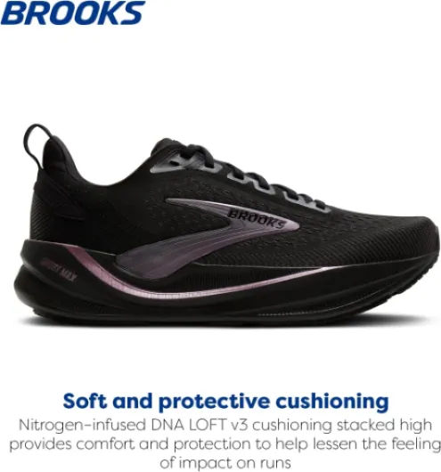 Brooks Ghost Max 4 Running ShoeFemme 40 EU Black Black Rose Gold