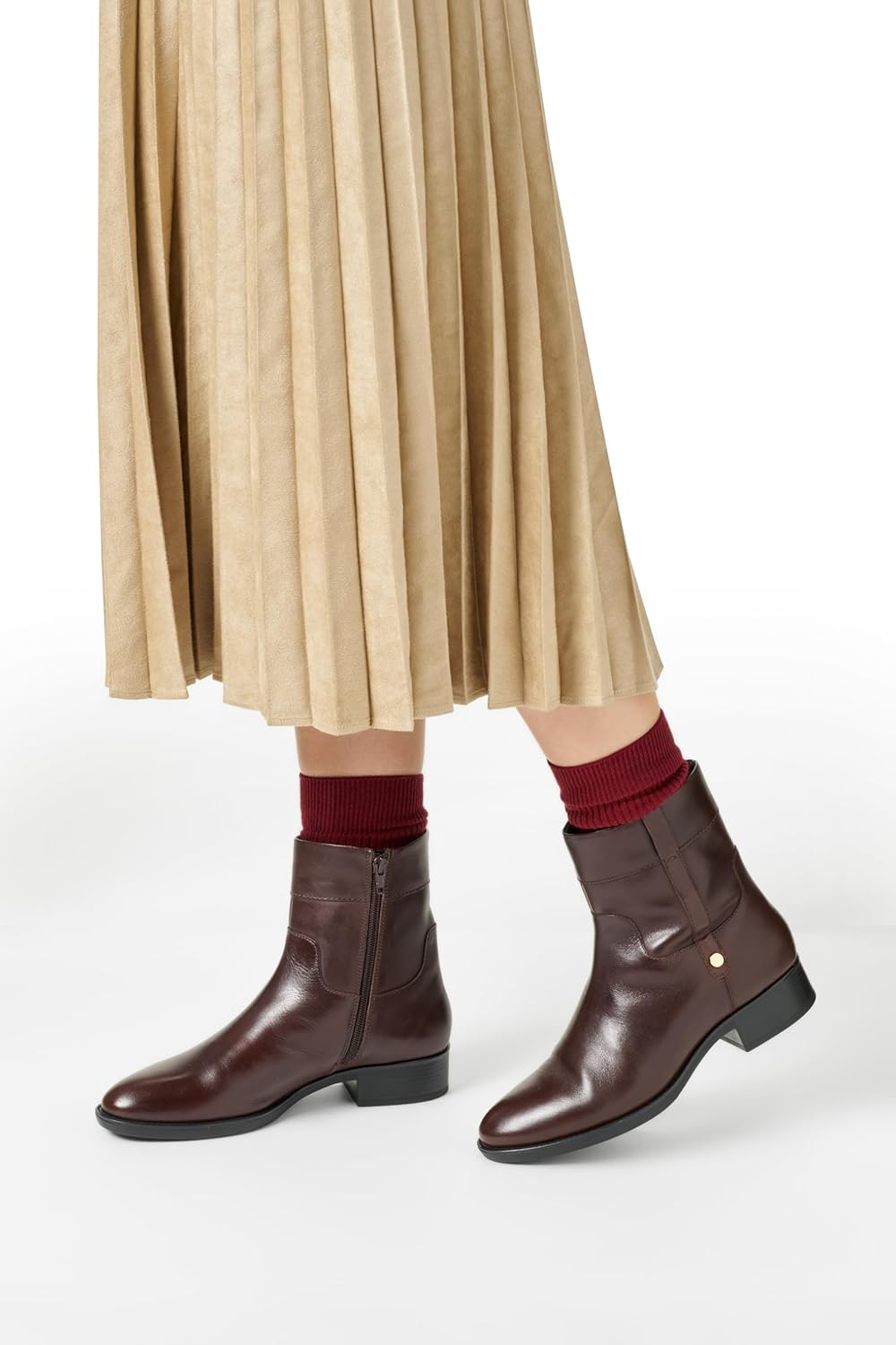 D Felicity Bottines à la chevilleFemme 35 EU Marron Foncé