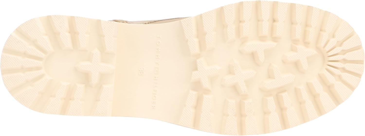 Bottes Mi-Mollet Femme Chic Mid Heel Leather Lace-Up à Talon 38 EU Beige