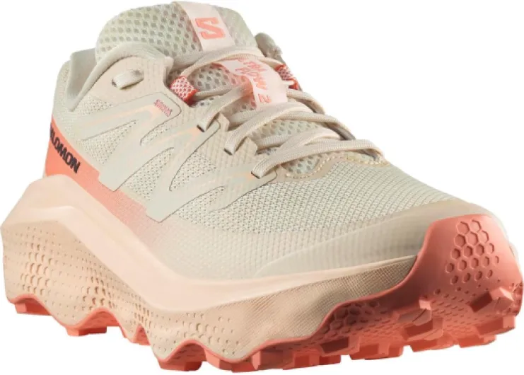Salomon ULTRA FLOW Chaussures de randonnée, Femme 41 1/3 EU V2 Almond Milk Tender Peach Fusion Coral